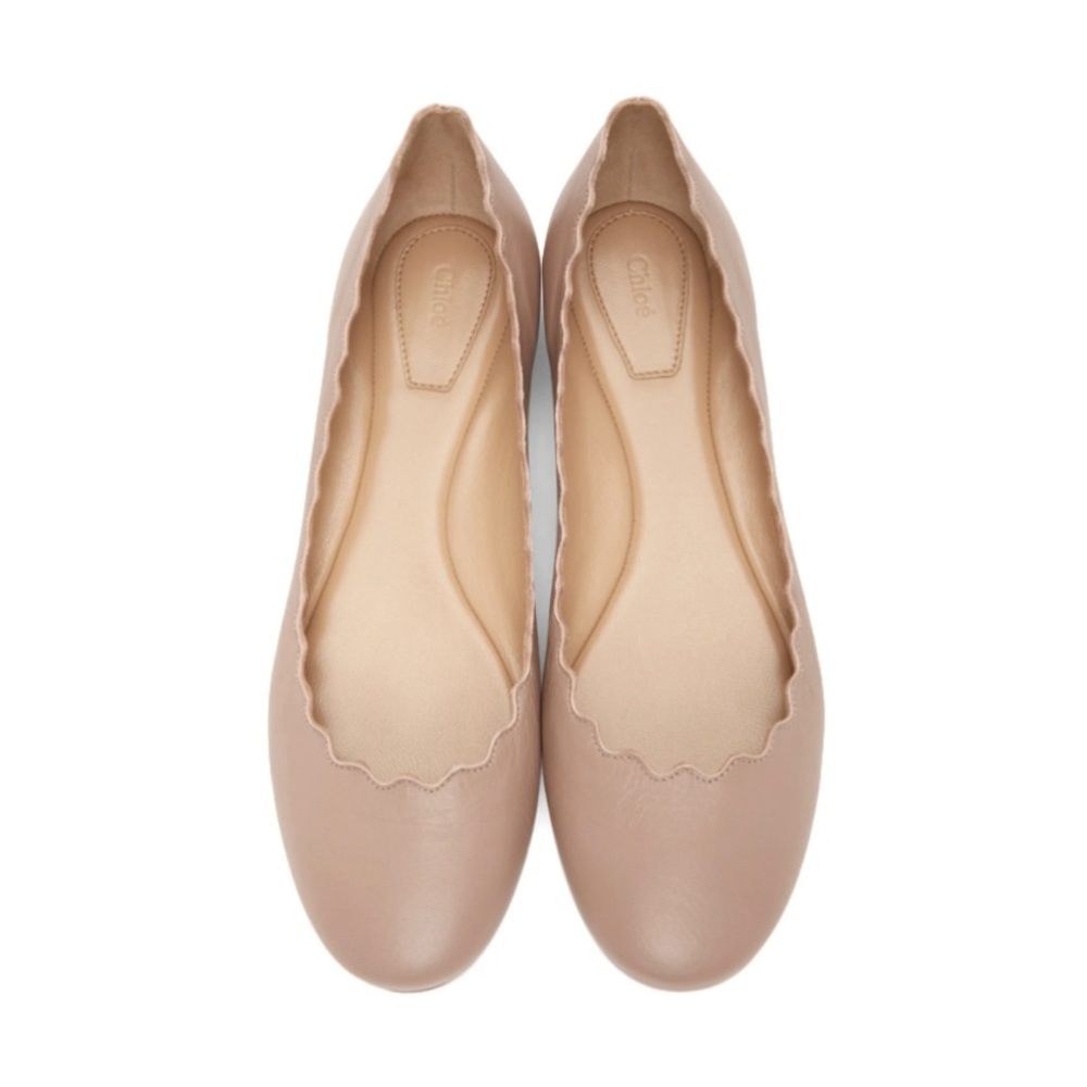 Chloe Pink Lauren Ballet Flats Size 37.5